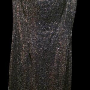 Black Sequin Evening Dress